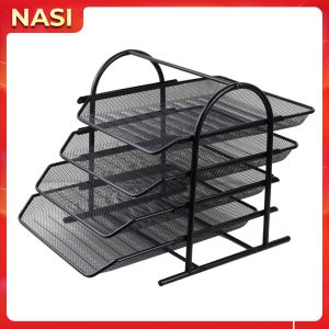 Khay tài liệu sắt 4 tầng