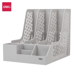 Giá tài liệu 3 ngăn kèm cắm bút deli Z00112