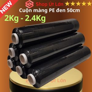 Màng PE Màu đen 50cm có lõi