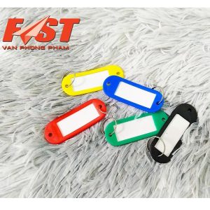 Móc cài thẻ nhựa trắng