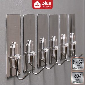 Móc dính tường to Inox
