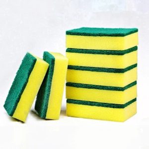 Mút Rửa Chén 2 Mặt Xanh Vàng