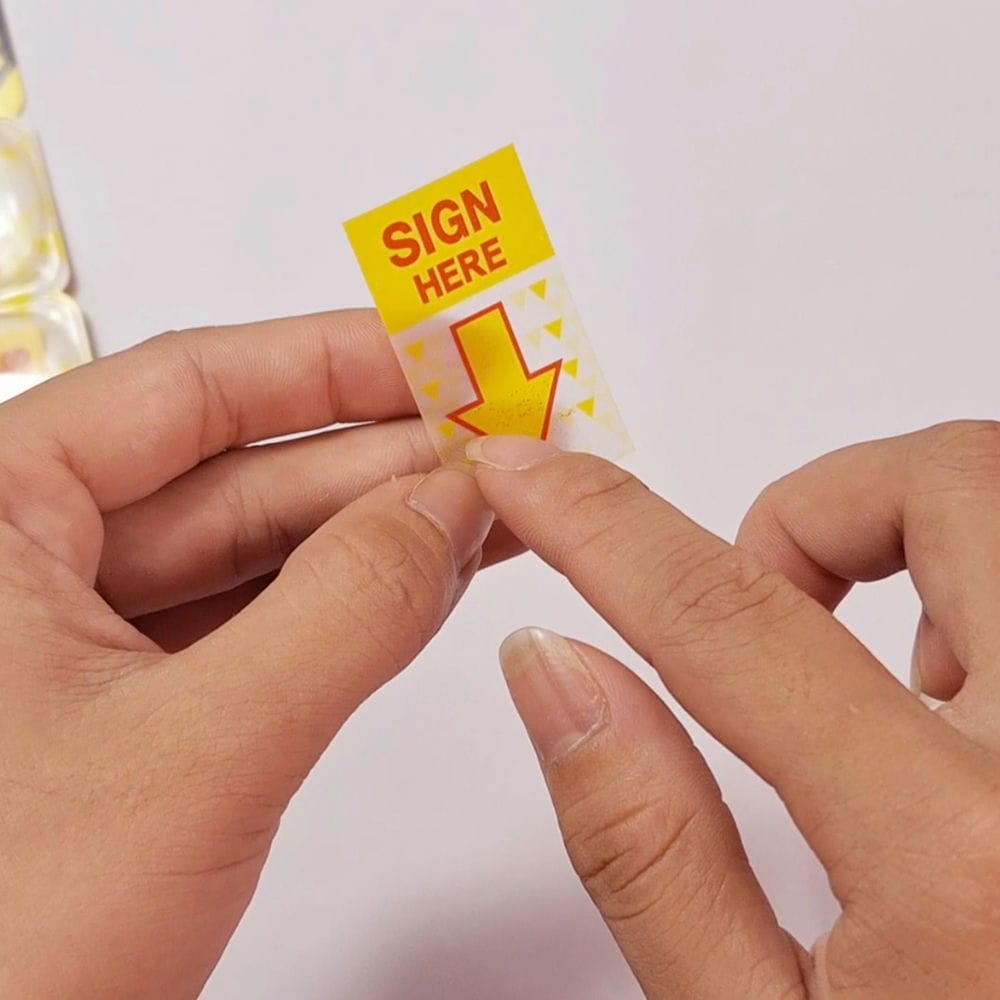 Ghi chú Sign here Deli A101 - Ảnh 3