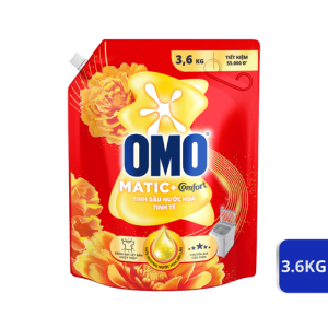 Nước Giặt Omo Matic Cửa Trên Tinh Dầu Nước Hoa Tinh Tế Túi 3.6kg
