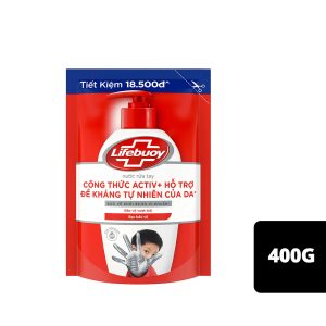 Nước Rửa Tay Lifebuoy Bạc Bảo Vệ chai 450g
