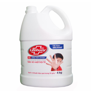 Nước Rửa Tay Lifebuoy Bảo Vệ Vượt Trội can 4kg
