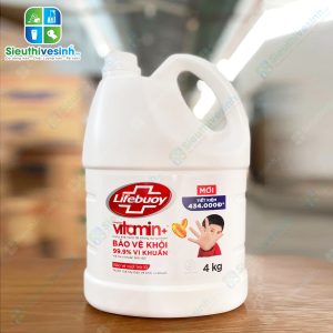 Nước Rửa Tay Lifebuoy Bảo Vệ Vượt Trội can 4kg