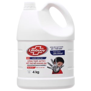 Nước Rửa Tay Lifebuoy Bảo Vệ Vượt Trội can 4kg