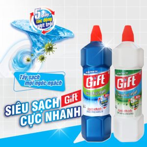 Nước tẩy Toilet Gift bạc hà 900ml