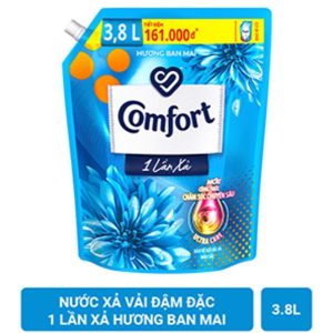 Nước xả Comfort giữ màu 1 lần xả hương ban mai, túi 3.8L