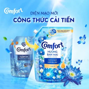Nước xả Comfort giữ màu 1 lần xả hương ban mai, túi 3.8L