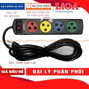 Ổ cắm Lioa 4TSN 3.2.5 dài 3m