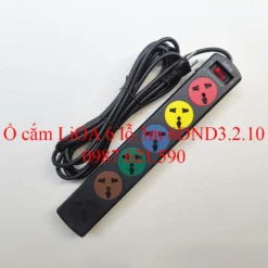Ổ Lioa 3 chạc 6 ổ cắm 6DND3.2.10 dây 3m