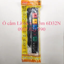 Alternative view of Ổ Cắm Lioa 6D32N 6 ổ 3 chân dây 3m