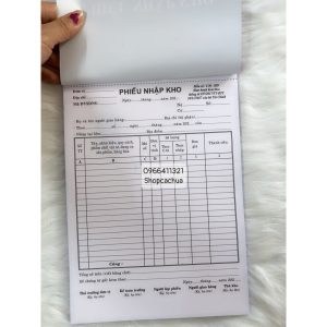Phiếu Nhập Kho A4 2 Liên