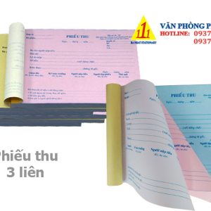 Phiếu Thu A5 3 Liên (100 trang)