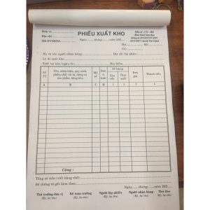 Phiếu Xuất Kho A4 2 Liên