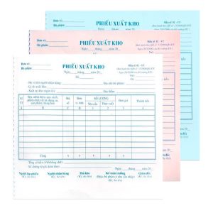 Phiếu Xuất Kho A4 3 Liên
