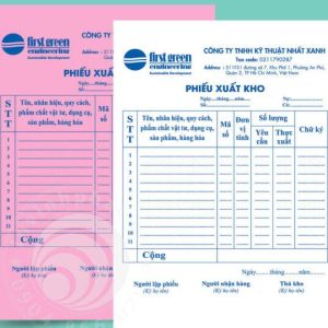 Phiếu Xuất Kho A5 2 Liên
