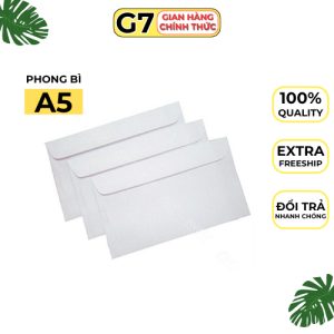 Phong bì trắng A5 (100 chiếc/ xấp)