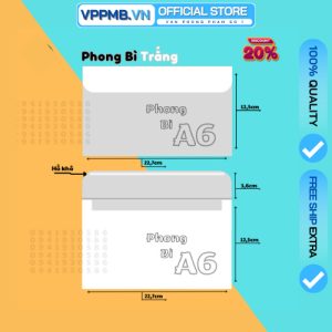 Phong bì trắng A6 (100 Chiếc/ xấp)
