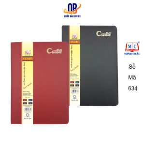 Sổ bìa da A4 Minh Châu 031 (120 Trang)