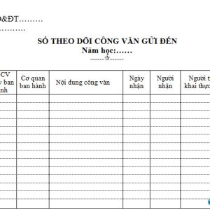 Sổ công văn đến