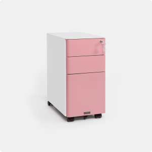 Tủ tài liệu thép di động HyperWork Ivy Slim HPW-MC02-PNK Hồng
