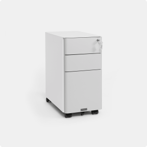 Tủ tài liệu thép di động HyperWork Ivy Slim HPW-MC02-GRY Trắng xám