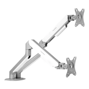 Giá đỡ màn hình đôi Hyperwork T6 Pro Dual HPW-T6P.Dual.V2-SLV Trắng xám