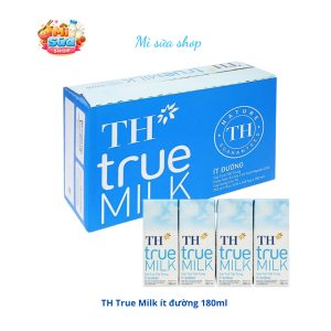 Sữa TH True Milk ít đường (48 gói/ thùng)
