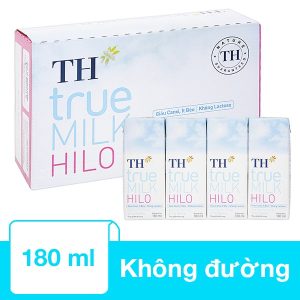 Sữa TH True Milk không đường 180ml (48 hộp/thùng)