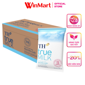 Sữa TH True Milk nguyên chất (48 gói/ thùng)