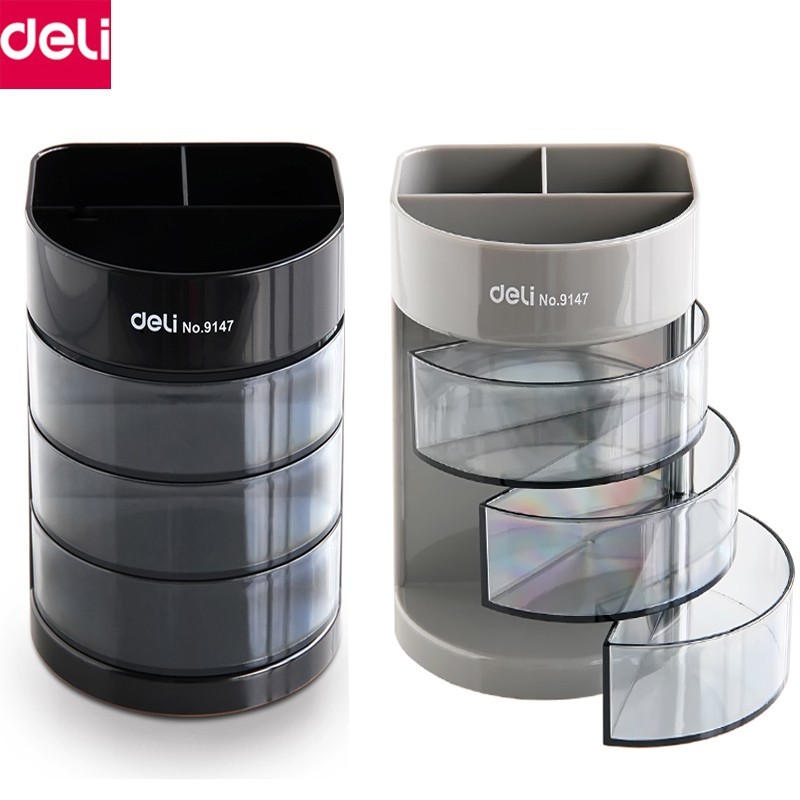 Cắm bút tròn xoay Deli 9147 - Ảnh 4