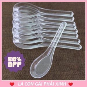 Thìa nhựa dùng 1 lần (50c/túi)