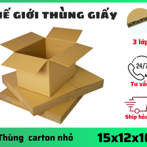 Thùng carton 3 lớp 15*12*10