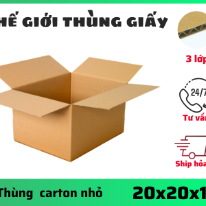 Thùng carton 3 lớp 20*20*15