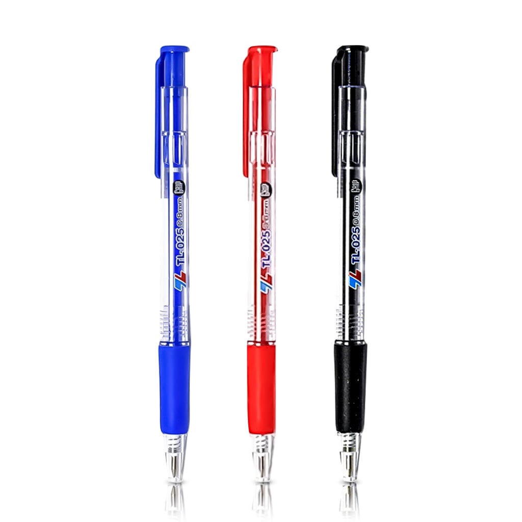 Bút bi Thiên Long 025 0.8MM ĐỎ (20C/HỘP) - Ảnh 2