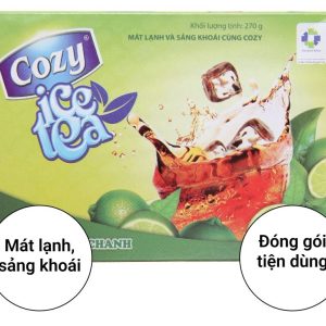 Trà cozy ice tea 270g Chanh (18 gói x 15g)