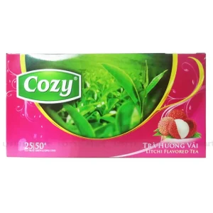 Trà Túi Lọc Cozy Hương Vải Hộp 25 Gói x 2g