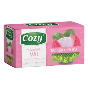 Trà Túi Lọc Cozy Hương Vải Hộp 25 Gói x 2g