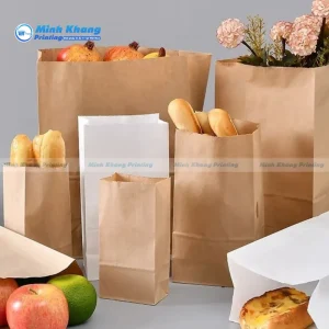 Túi giấy đựng thực phẩm 12x15cm (100C/lốc)