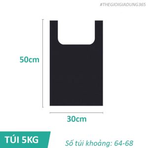 Túi rác đen 5kg loại dày