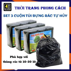 Túi rác đen tự phân hủy cuộn 44x56 (3 cuộn/ túi )