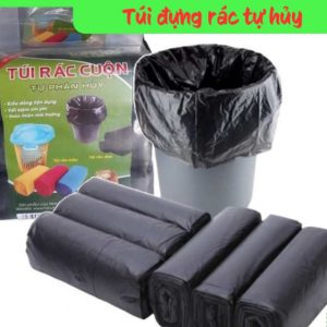 Túi rác đen tự phân hủy cuộn 55x65 (3 cuộn / túi)