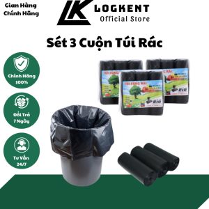 Túi rác đen tự phân hủy cuộn 64x78 (3 cuộn / túi)