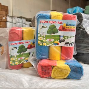 Túi rác màu tự phân hủy cuộn 45*55 (3 cuộn/ túi )