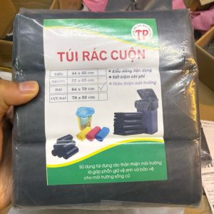 Túi rác màu tự phân hủy cuộn 64x78 (3 cuộn/ túi )
