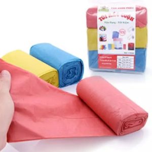 Túi rác màu tự phân hủy cuộn 64x78 (3 cuộn/ túi )