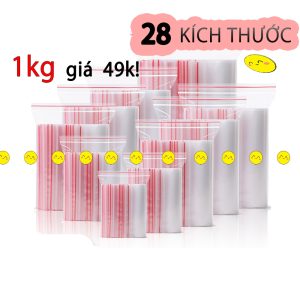 Túi zip 17x24 ( túi 1kg )